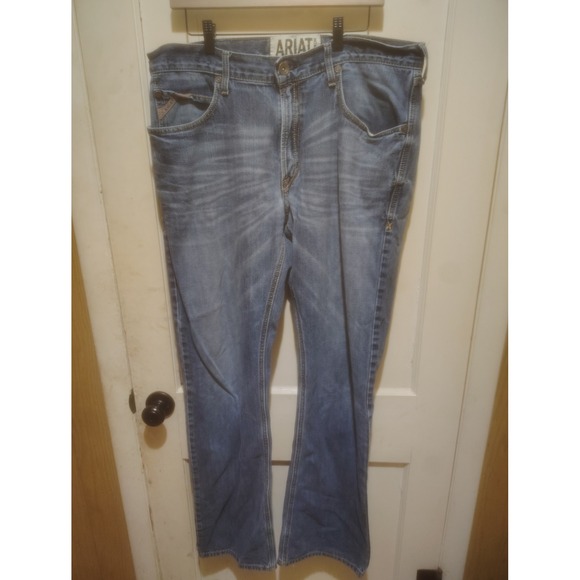 Ariat Other - Ariat M4 Low Rise Boot Cut Jeans Mens 36x36 Medium Wash Denim Work Western